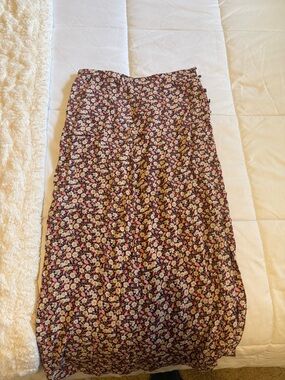 Philosophy Floral Maxi Skirt in Pink, Cream and navy